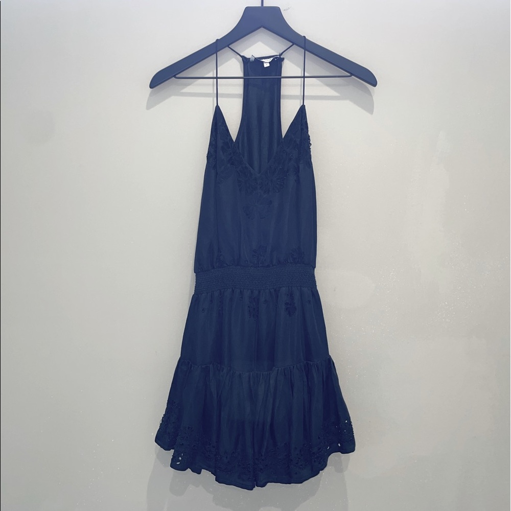 Black Karina Grimaldi Lucia Embellished Dress